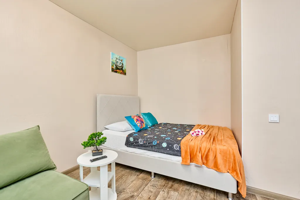 Однокомнатная квартира с балконом вместительность на 4 человека