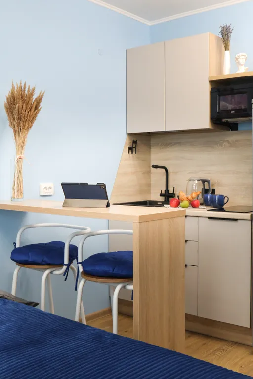 Уютная студия с панорамным окном у метро Парнас