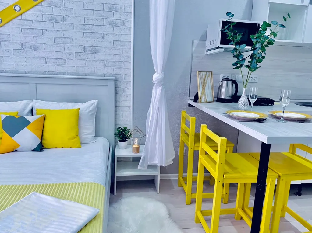 Квартира Квартира Стильная студия Лайм возле парка — Горячий Ключ