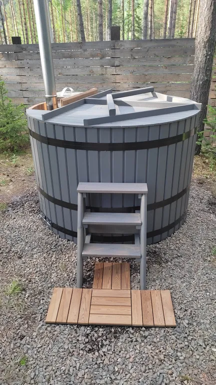 Домик с видом на лес с купелью