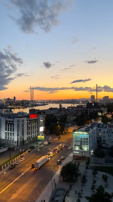 Квартира с восхитительным видом на бухту и Золотой мост