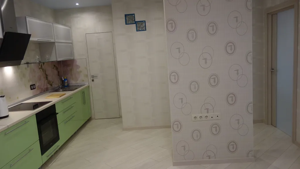 Красивый панорамный вид на закат с 23 этажа