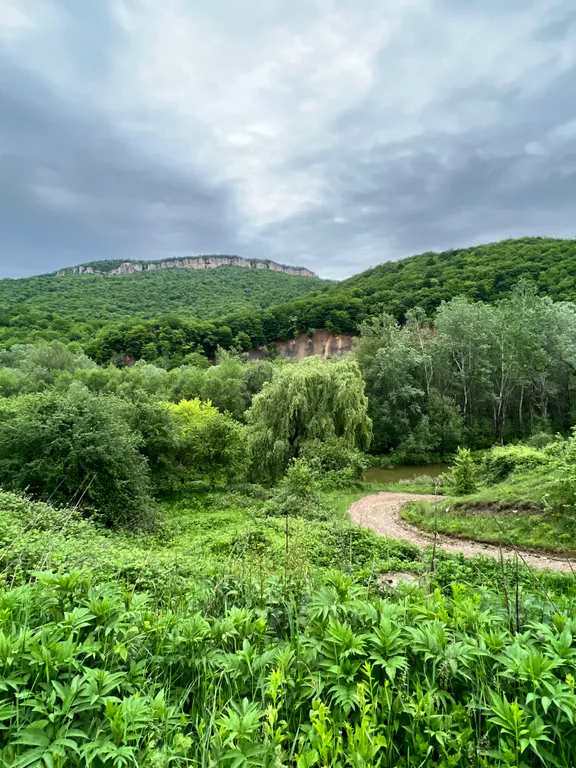 Новый дом с собственной территорией и видом на горы