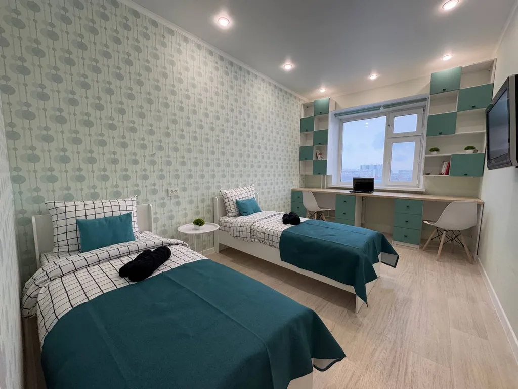 Просторные двухкомнатные апартаменты  с удобствами