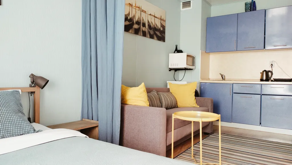 Уютная студия в морском стиле