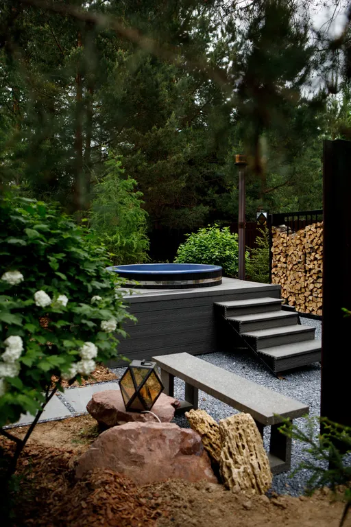 Шикарный дом с сауной и горячим чаном