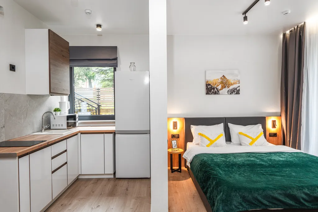 Студия в центре Красной Поляны с видом на горы