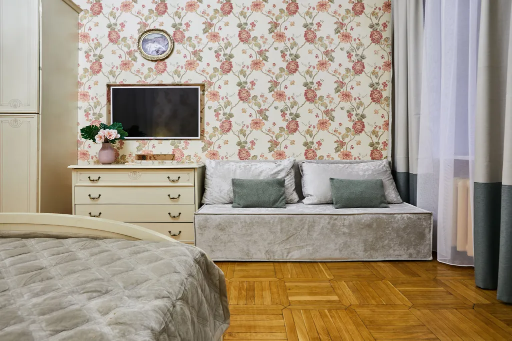 3 спальни, балкон, красивый дом