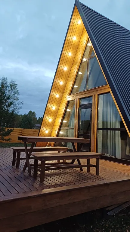 Домик у реки шале у Медведицы