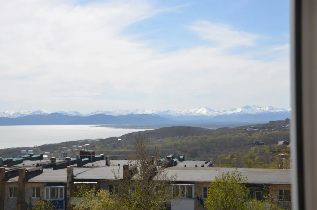 Квартира с шикарным видом на бухту и вулкан Вилючинский