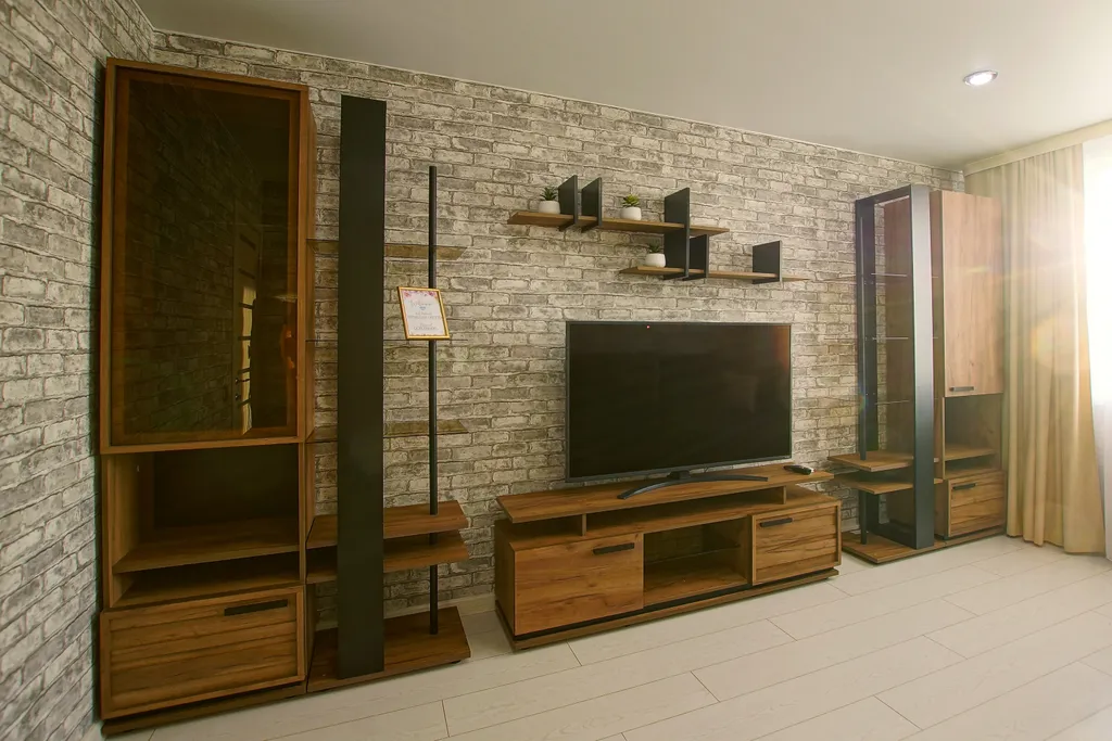 Уютная квартира в ЖК Паруса с подвесным креслом от Kravc Group