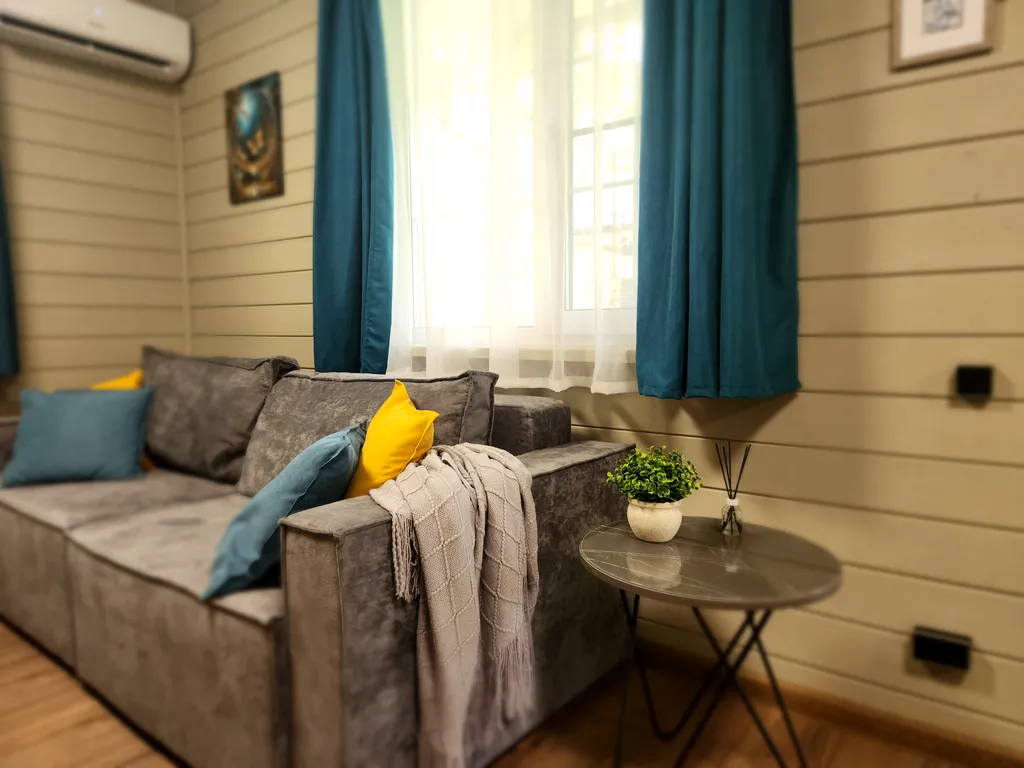 Коттедж в Forest house с сауной в лесу