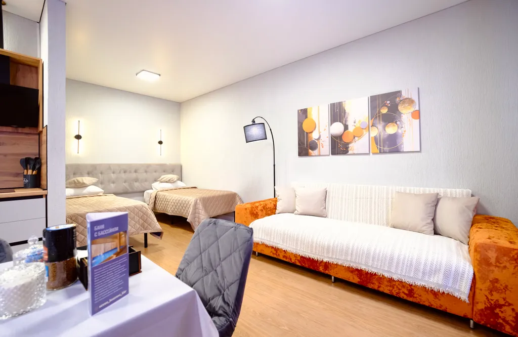 Студия с красивым видом