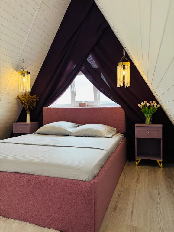 Коттедж Уютный A-frame «Облака» с видом на горы — Гостагаевская
