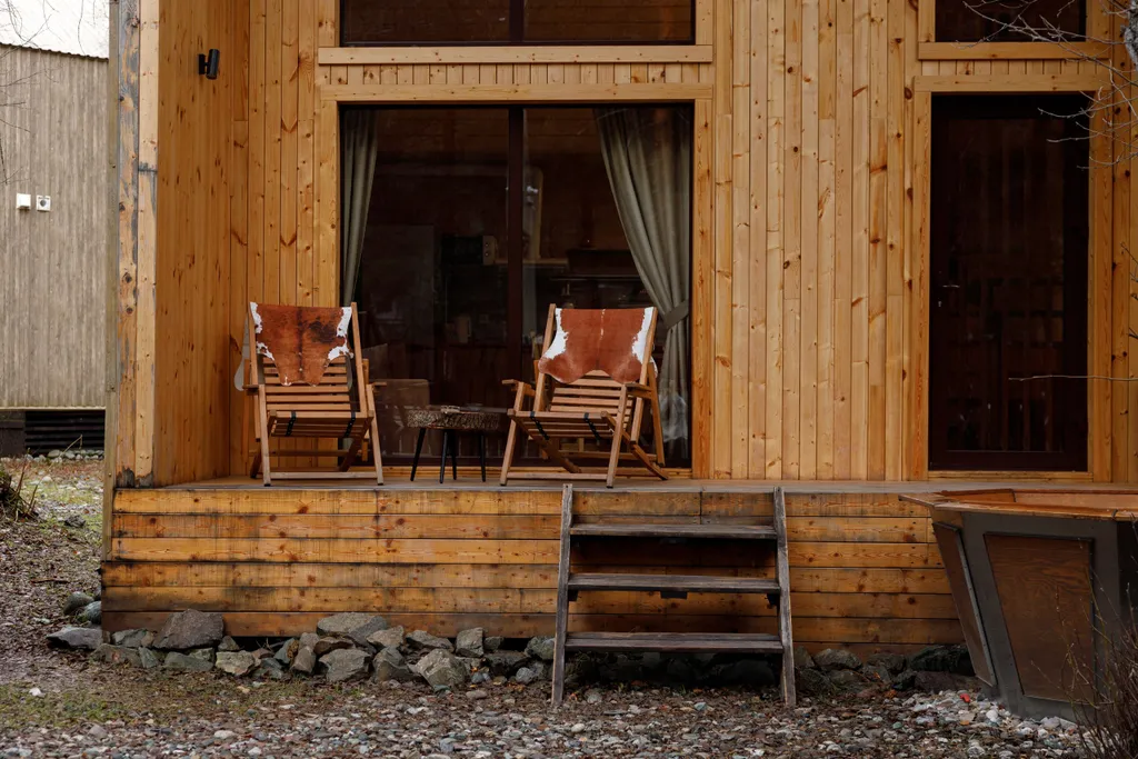 Барн хаус с банным чаном