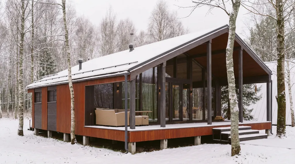 Коттедж Домик с камином и кондиционером — аренда посуточно в Красный Огорок