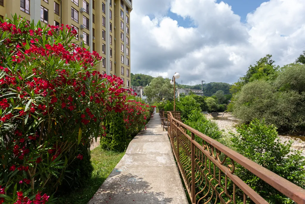 Стильная студия Кватро 152 с террасой и кофемашиной