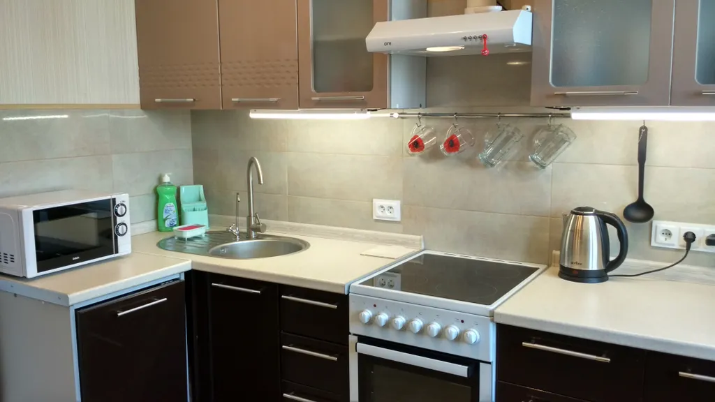 Уютная квартира, не студия, есть почти всё