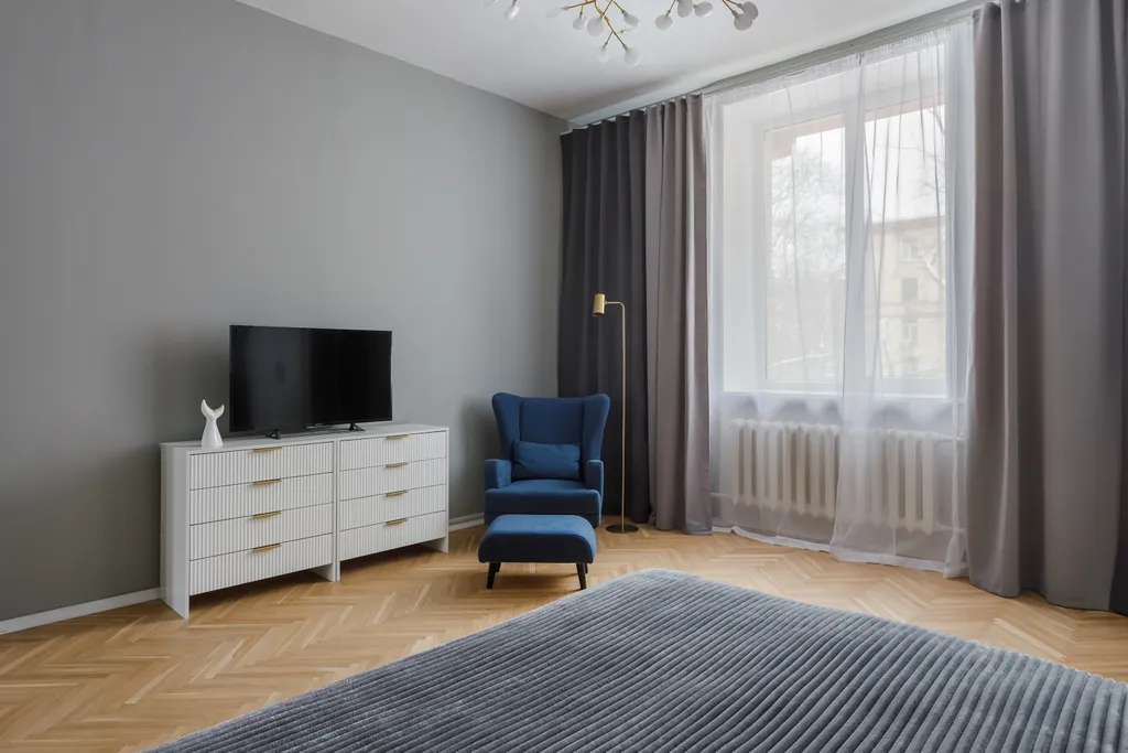 Квартира Сталинская трехкомнатная квартира Синий Кит — Москва