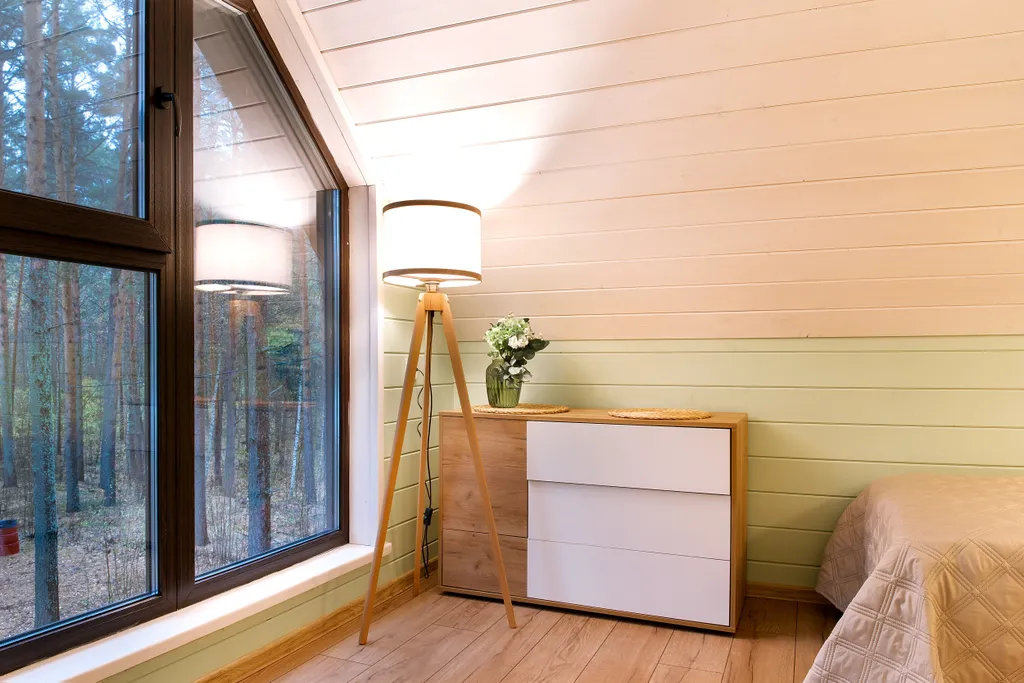 Панорамный дом с двумя спальнями на берегу Волги