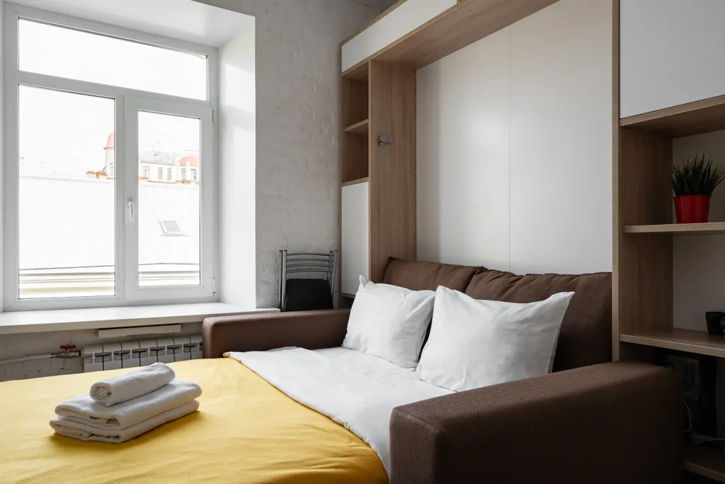 Квартира Квартира Студия у метро Спортивная и Академии Можайского — Санкт-Петербург