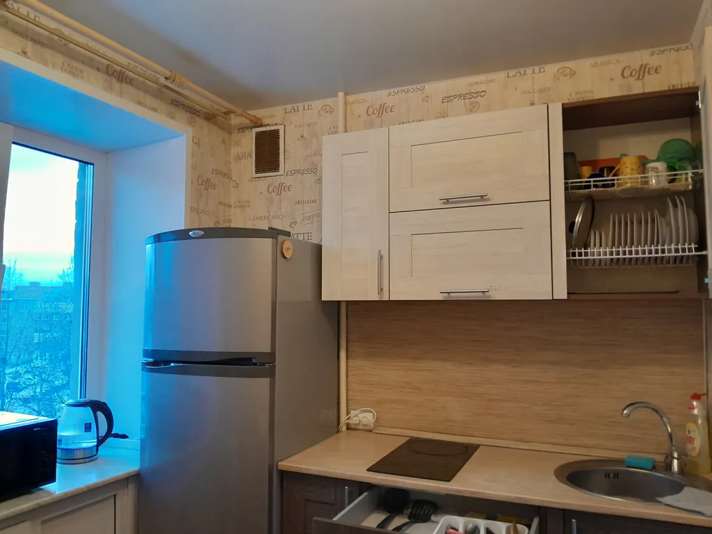 2-комнатная квартира с раздельными комнатами и балконом