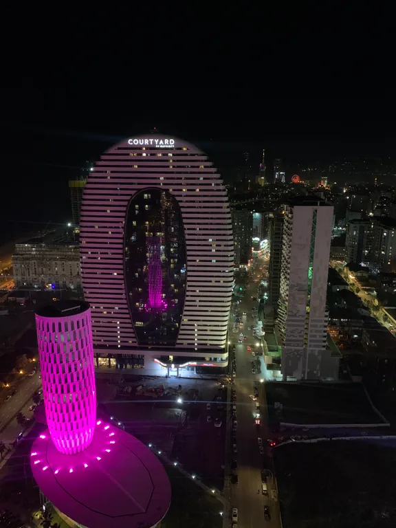 Апартаменты orbi city d1, 39 этаж, с видом на море и старый батуми