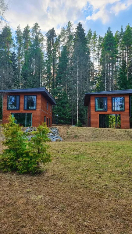 Brusnika village коттедж с видом на озеро