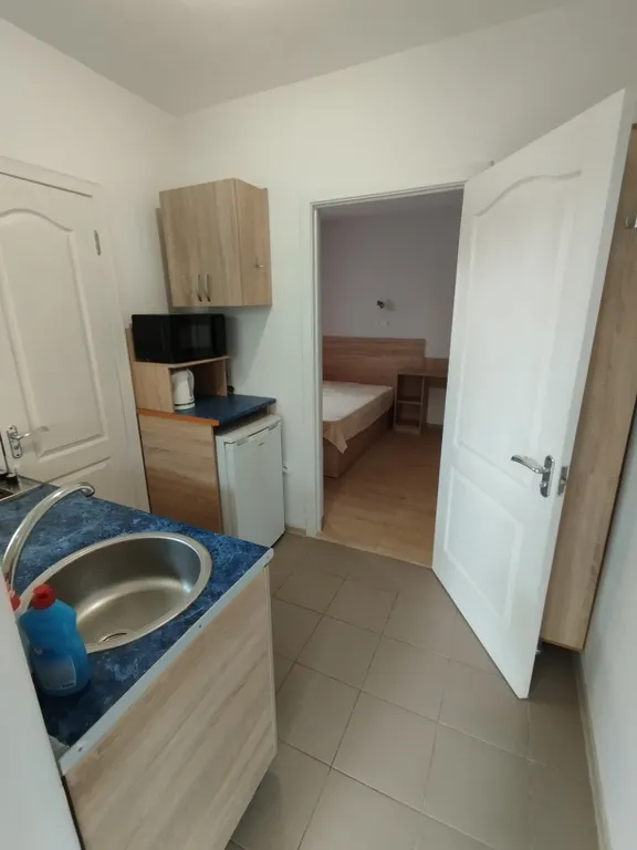 Уютная комната с кухней и беседкой  в частном доме