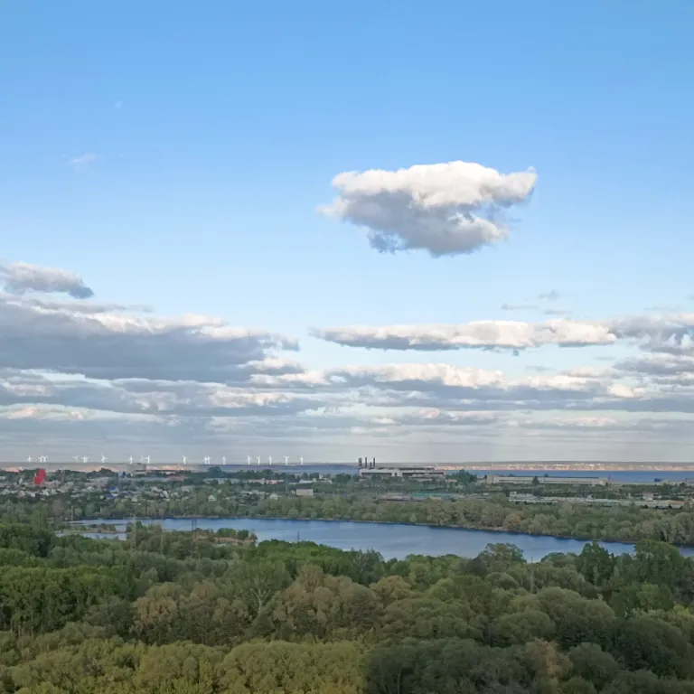 Уютная студия с видом на реку