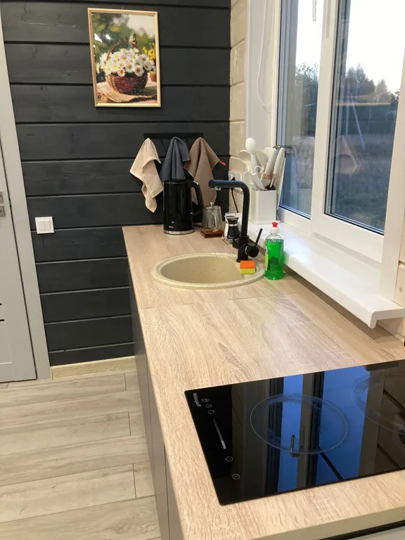 Дом на первой линии реки в тишине леса под Тверью