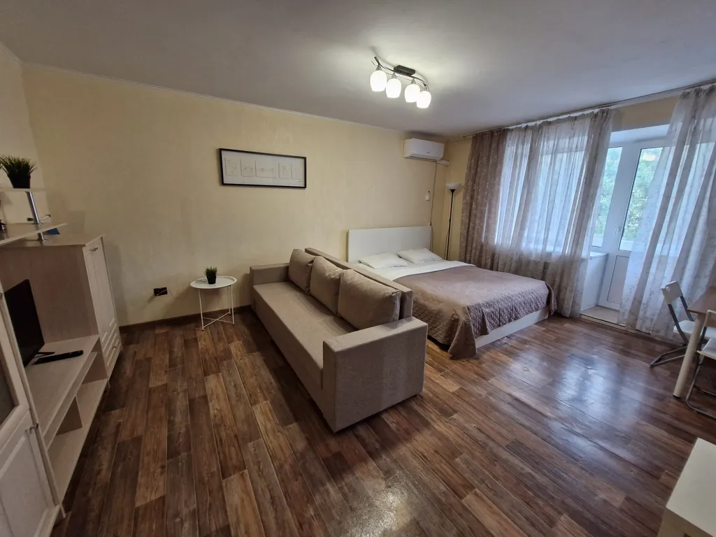 Квартира-студия в пастельных тонах на ЗАГСе