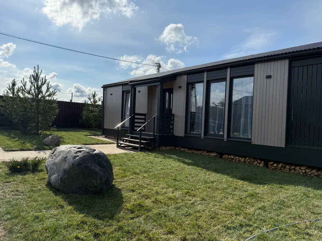 Дом с баней, сибирским чаном и теплой панорамной беседкой