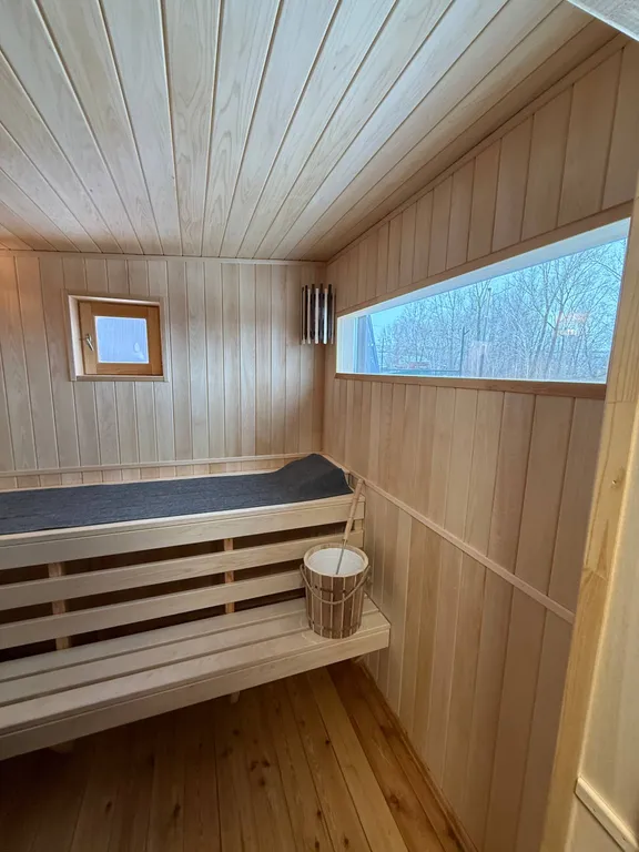 Уютный домик за городом с баней и горячим чаном