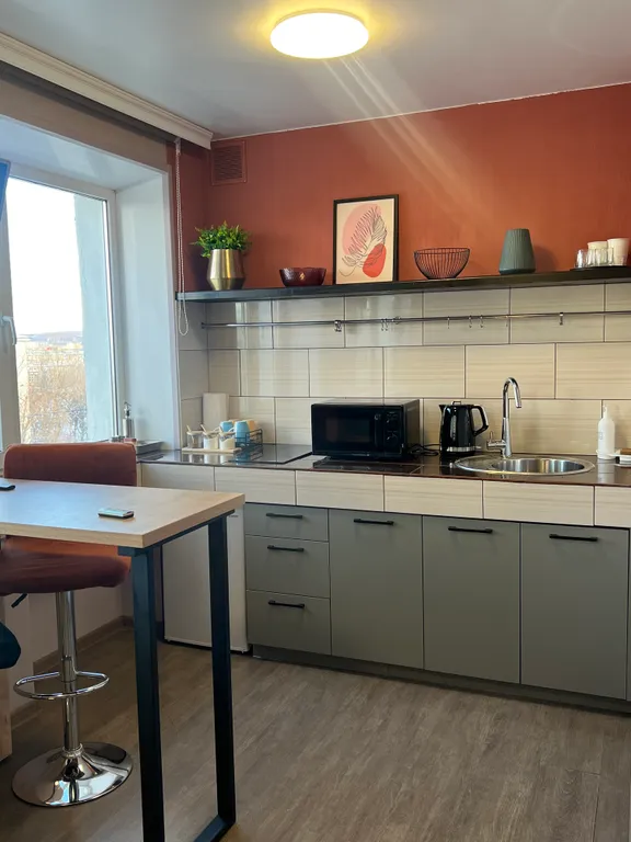 Студия с видом на вулканы в отличном районе города