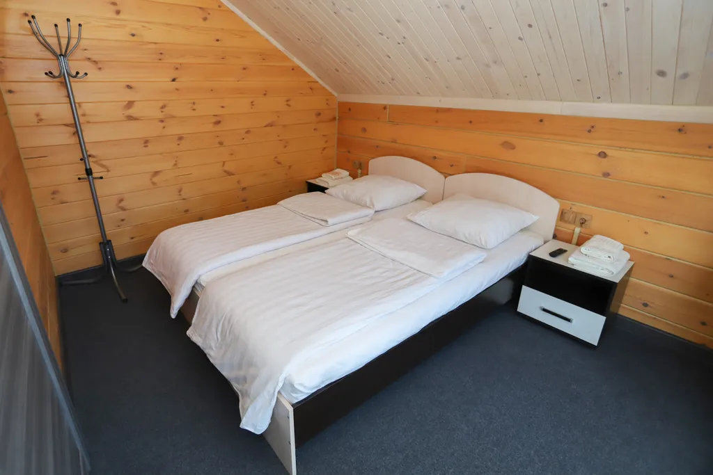 Дом из кедра, с видом на горы