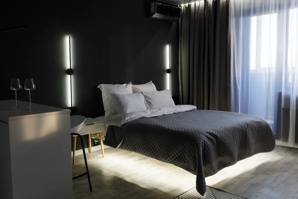 Стильная студия с дизайнерским ремонтом