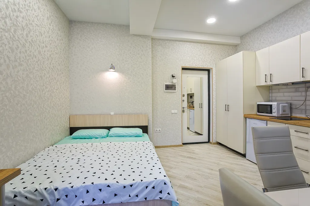 Квартира-студия на двоих с балконом в Симеизе на Баранова