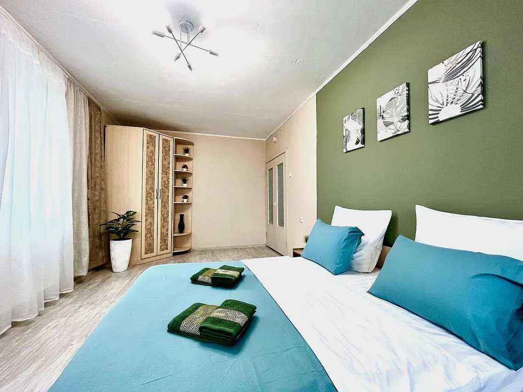 Уютная 2-комнатная квартира для 1-5 гостей, с раздельными комнатами