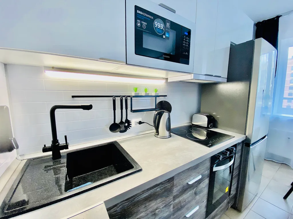 Новая студия с балконом около Москвы недалеко от Шереметьево