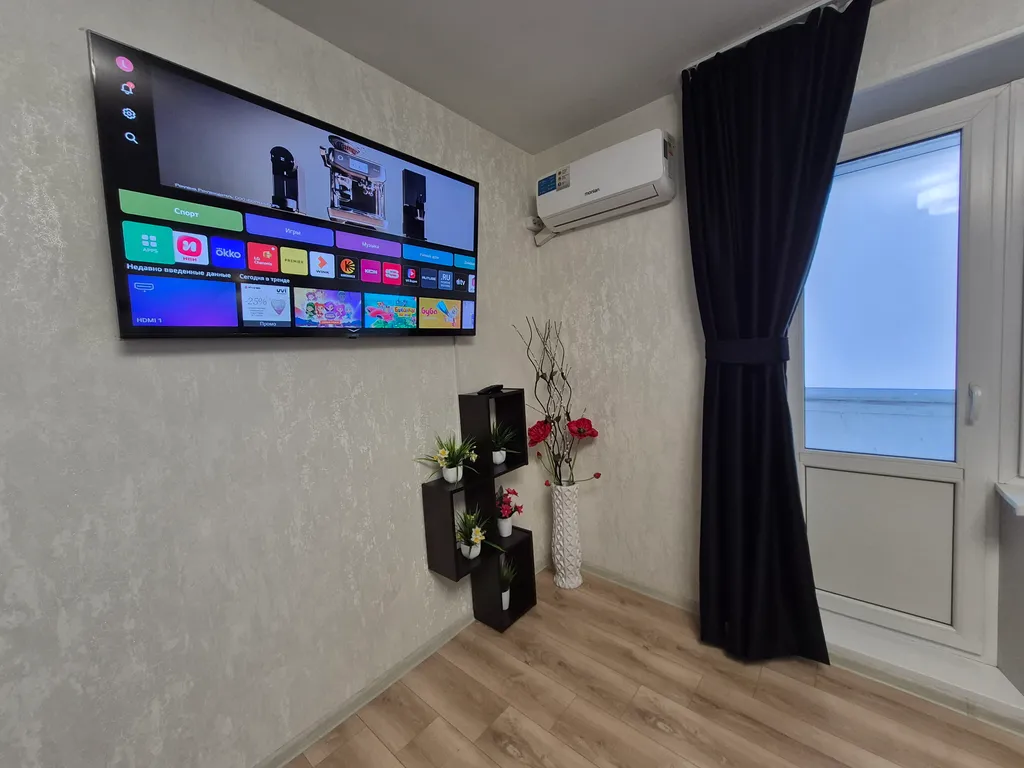 Апартаменты с большим тв и кондиционером в центре