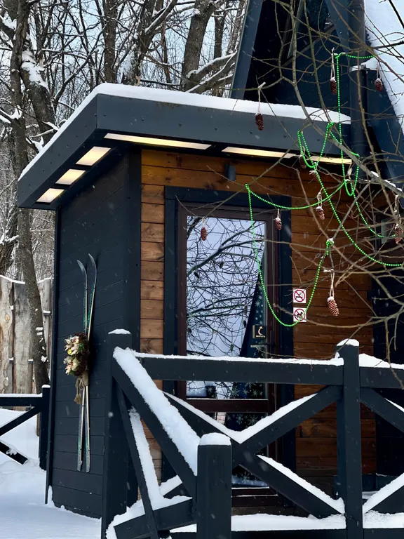 Коттедж Домик в стиле a-frame — Аша
