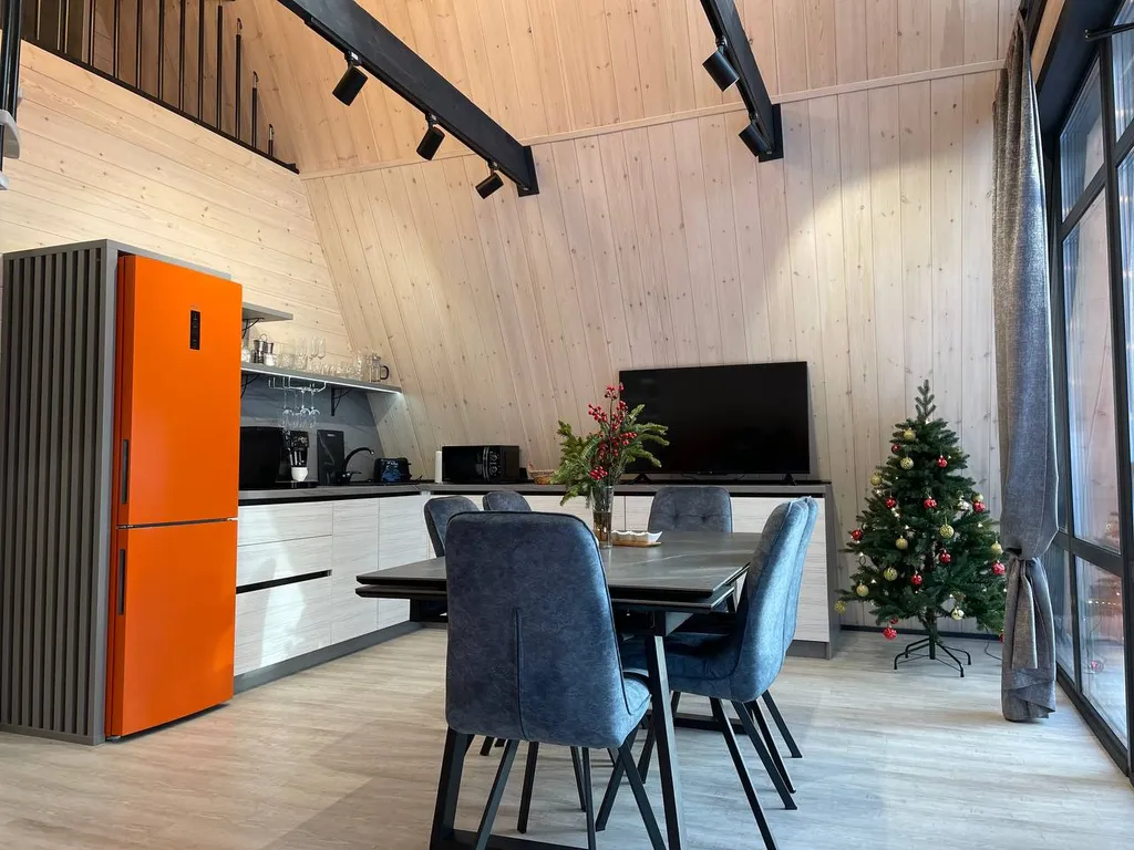 А-фрейм в лесу 100 кв м