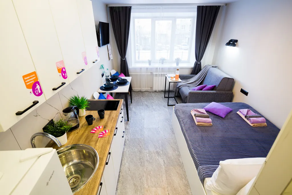 Квартира Квартира Уютная студия — Иркутск