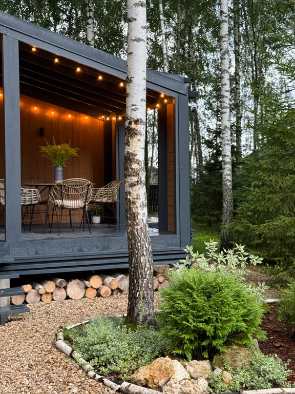 Скандинавский дом на лесном участке