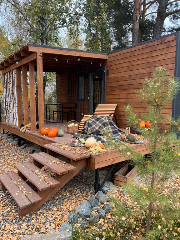 Домики с баней и чанами в Верхнем Дуброво