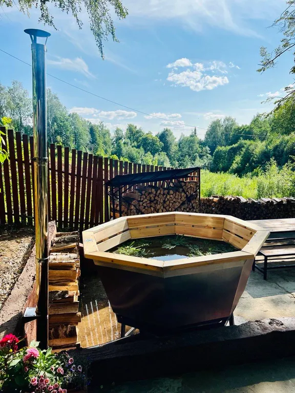 Коттедж Русская баня с сибирским чаном