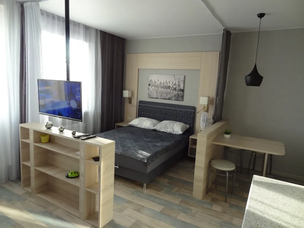 Уютная видовая квартира-студия рядом с метро Девяткино