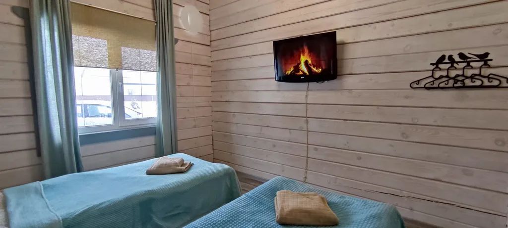 Уютный коттедж у озера с сауной