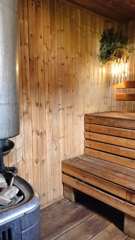 Уютный домик с русской баней и чаном